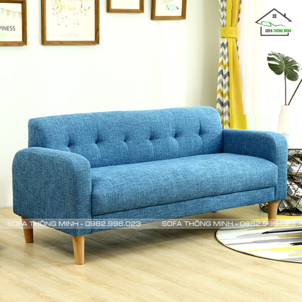 Ghế sofa băng mini màu xanh đậm Tb 12