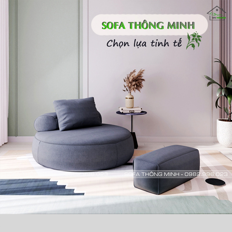 Ghế sofa đơn tròn ngộ nghĩnh SD-122